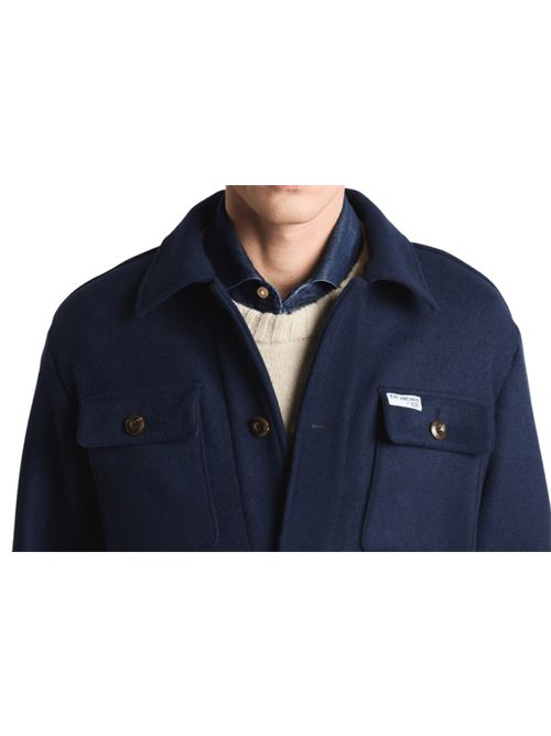 Overshirt da uomo in panno di lana, colore blu FAY | MAM04512820XRIU808